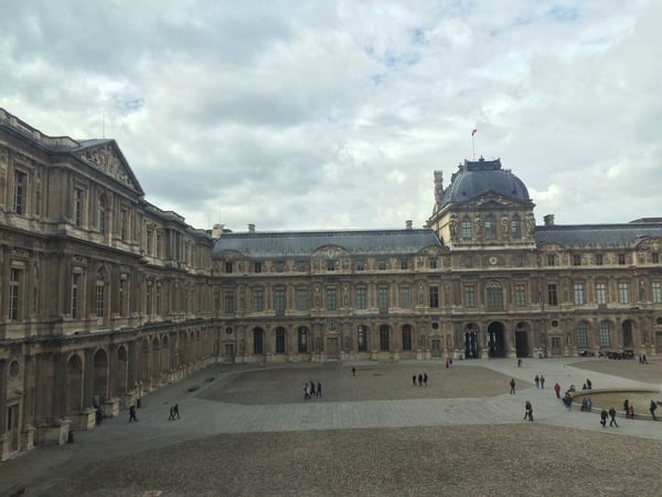 The Louvre, exterior, Paris, France