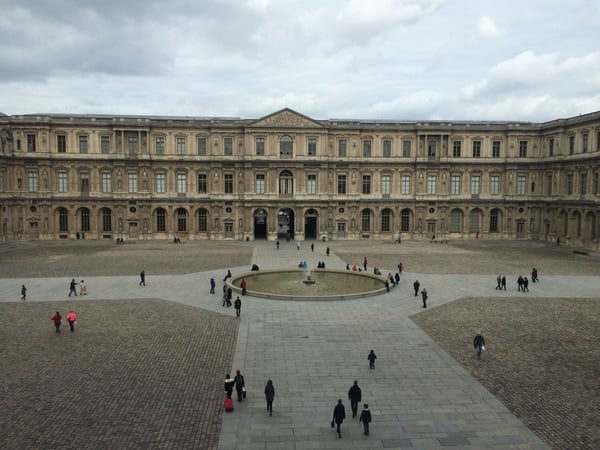 The Louvre, exterior, Paris, France