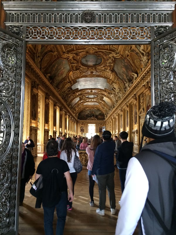 The Louvre, interior, Paris, France