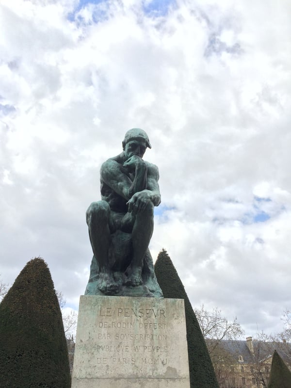 Auguste Rodin - The Thinker, The musée Rodin, Paris, France