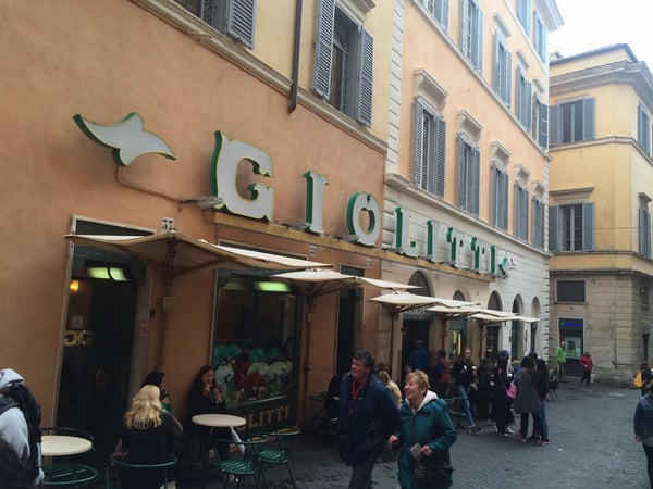 Gelateria Giolitti, Piazza Monte Citorio, Rome, Italy - exterior