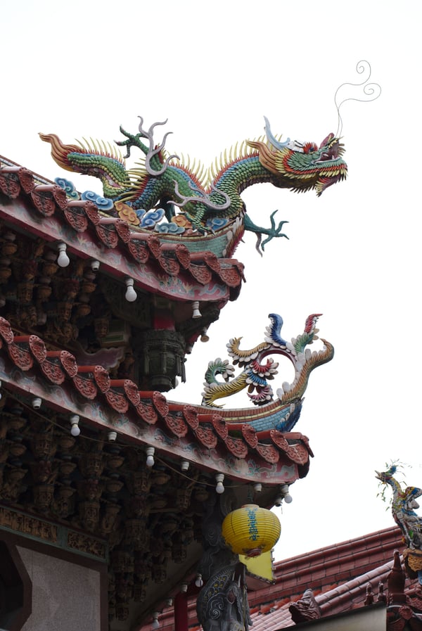 Temple details, Hualien, Taiwan