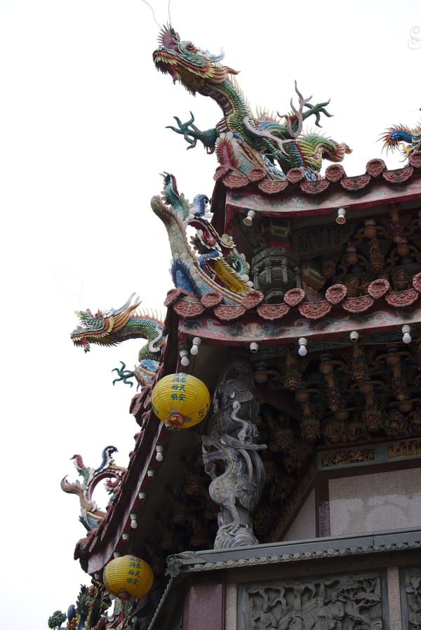 Temple details, Hualien, Taiwan