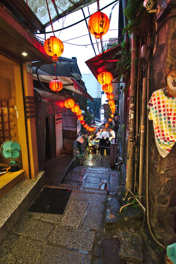 Old street lantern views, Jiufen, Taiwan