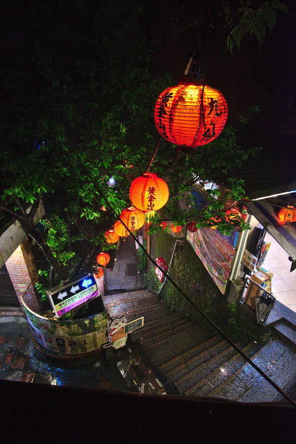 Old street lantern views, Jiufen, Taiwan
