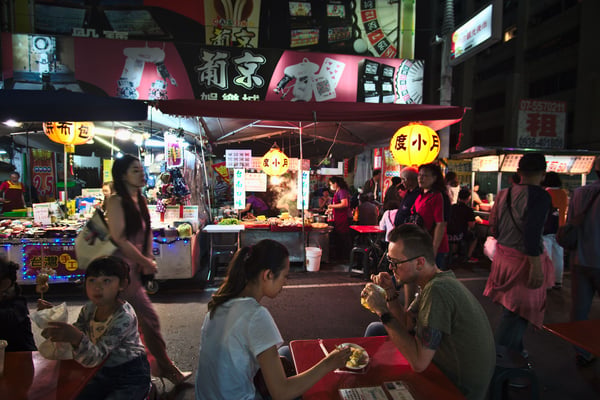 Vendor at Liuhe Night Market, Kaosiung, Taiwan