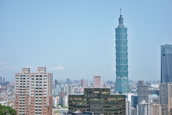 Taipei 101 as viewed from Elephant mountain