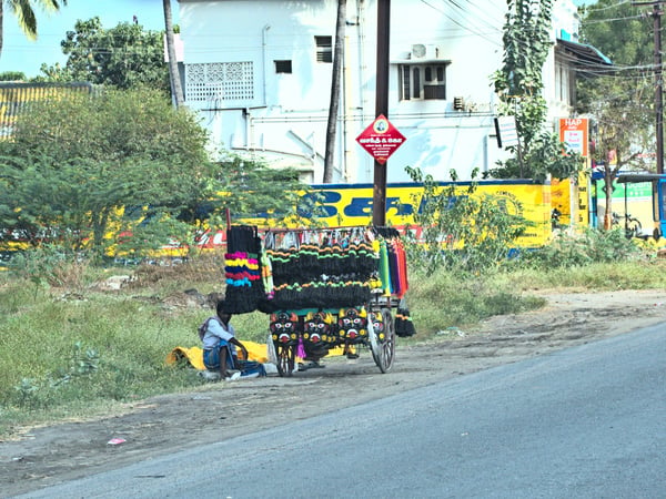 Somewhere on the road in Tamil Nadu, India