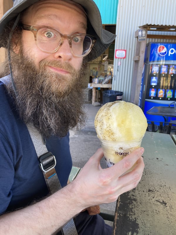 Shave Ice, Old Waialua Sugar Mill, Oahu, Hawaii.