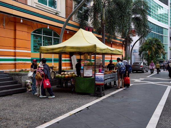Fruit stall, city views, Kuala Lumpur, Malaysia