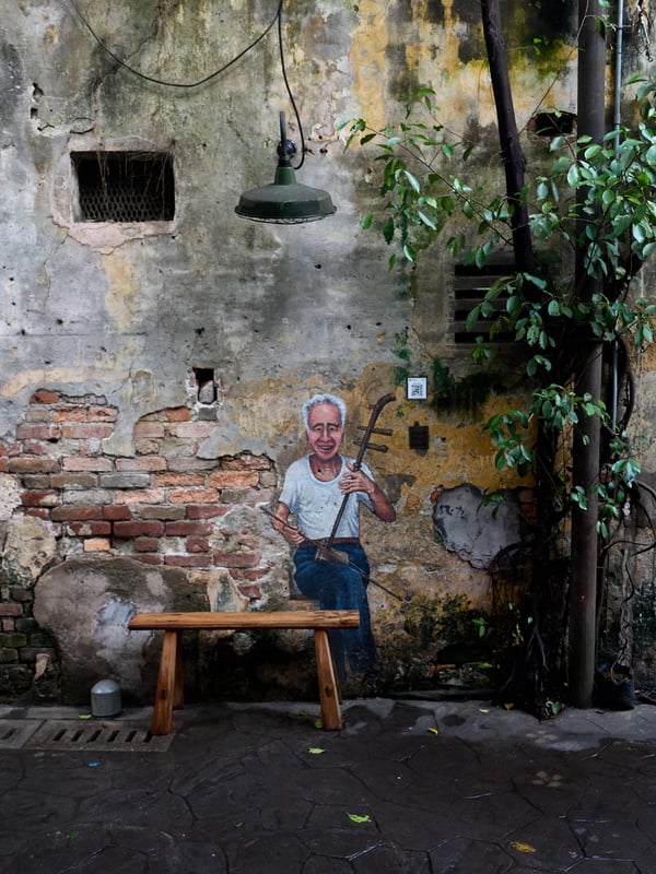 Kwai Chai Hong street art alley, Kuala Lumpur, Malaysia