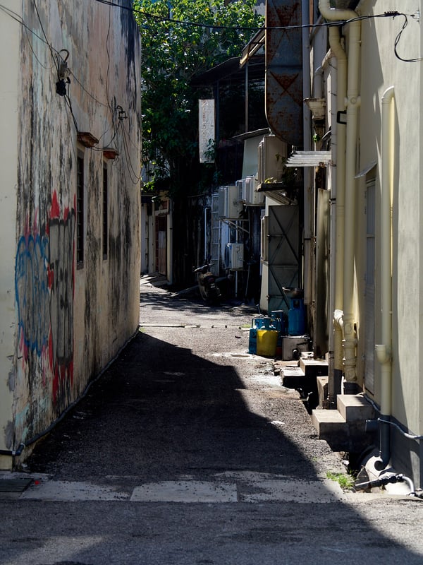 Look through alleyway, Penang, Malaysia