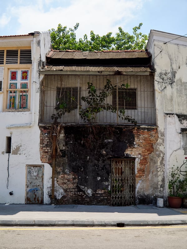 Textured building, Penang, Malaysia