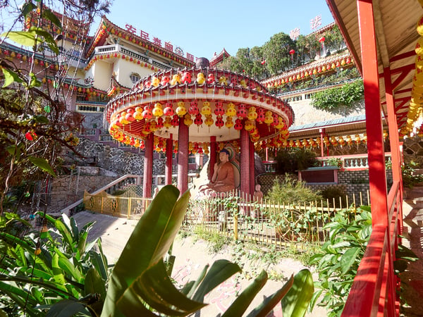 Buddah statue and surroundings, Kek Lok Si Temple, Penang, Malaysia