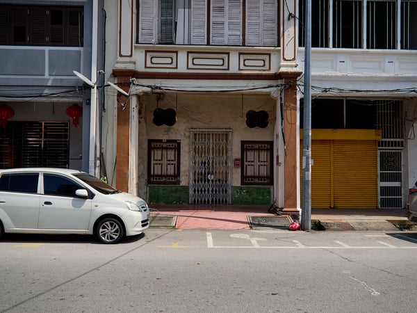 Colorful house front, Penang, Malaysia