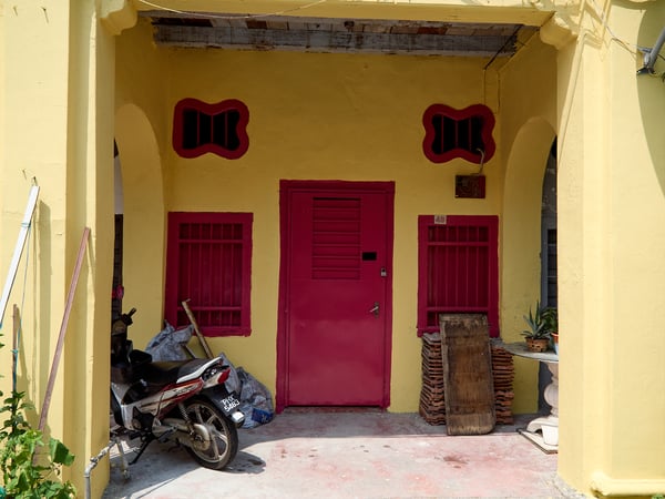 Another colorful house front, Penang, Malaysia