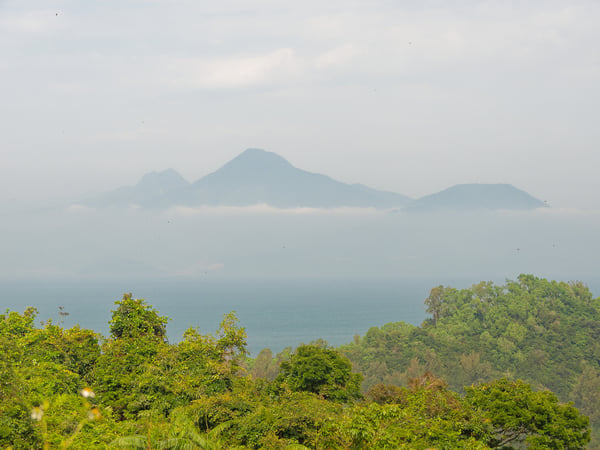Views on hills in the distance, Da Nang, Vietnam