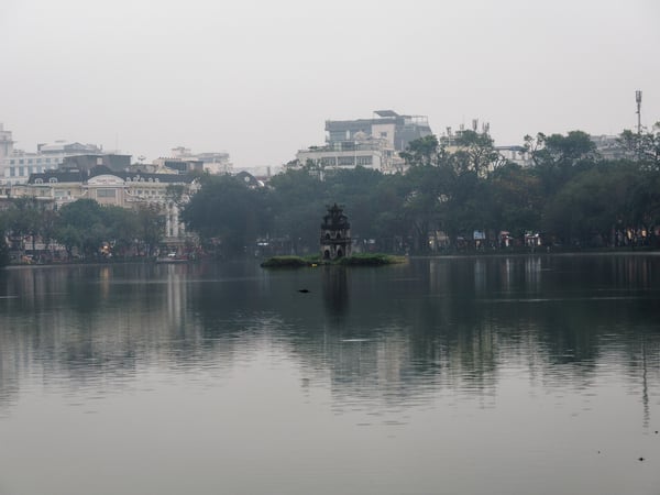 Views around Hoàn Kiếm Lake, Ha Noi, Vietnam