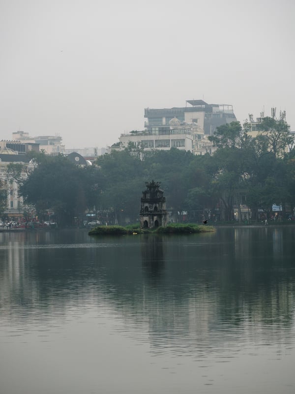 Views around Hoàn Kiếm Lake, Ha Noi, Vietnam