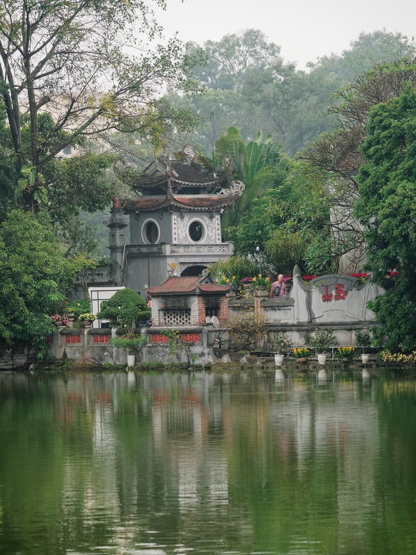 Views around Hoàn Kiếm Lake, Ha Noi, Vietnam