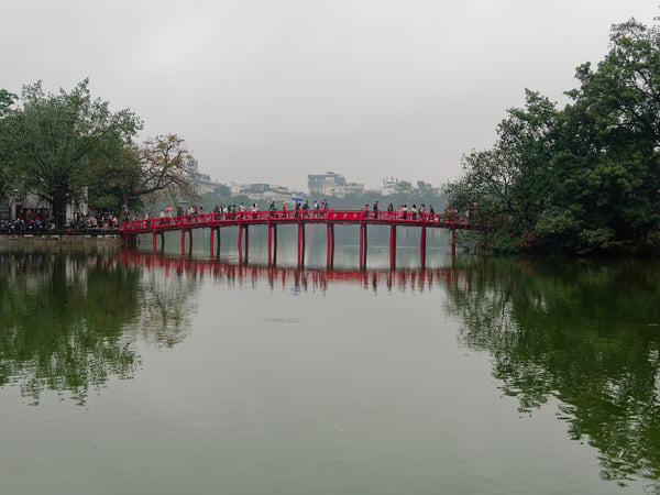 Views around Hoàn Kiếm Lake, Ha Noi, Vietnam