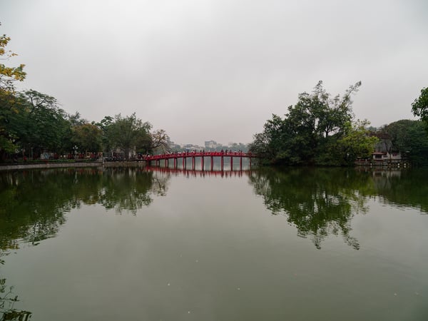 Views around Hoàn Kiếm Lake, Ha Noi, Vietnam