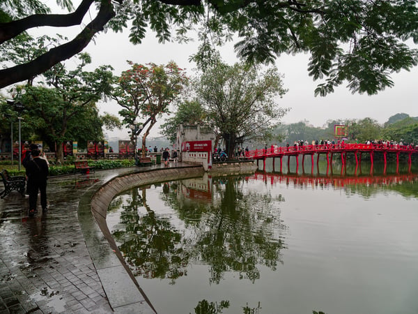 Views around Hoàn Kiếm Lake, Ha Noi, Vietnam
