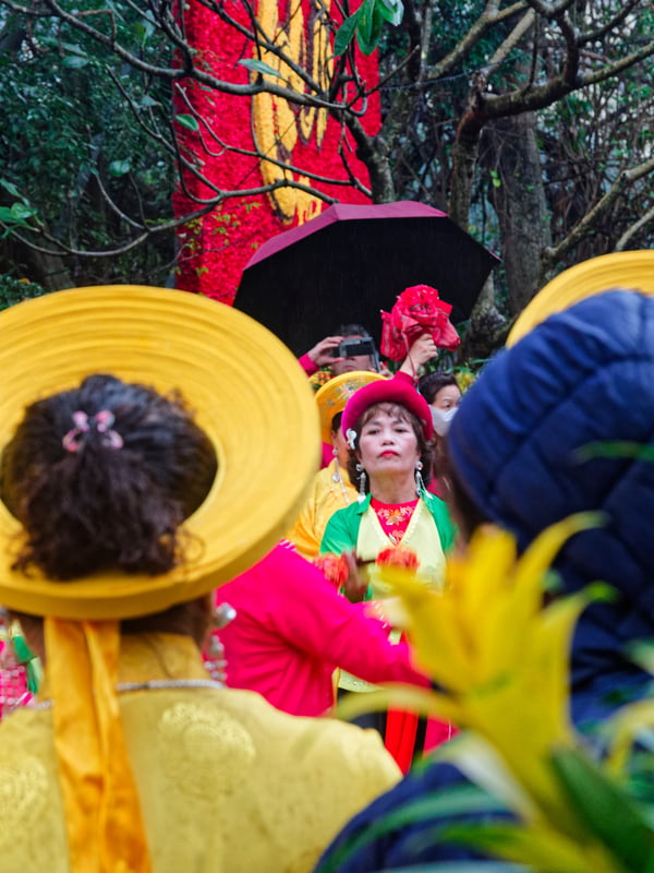 Tết celebration at the pagoda on Hoàn Kiếm Lake, Ha Noi, Vietnam