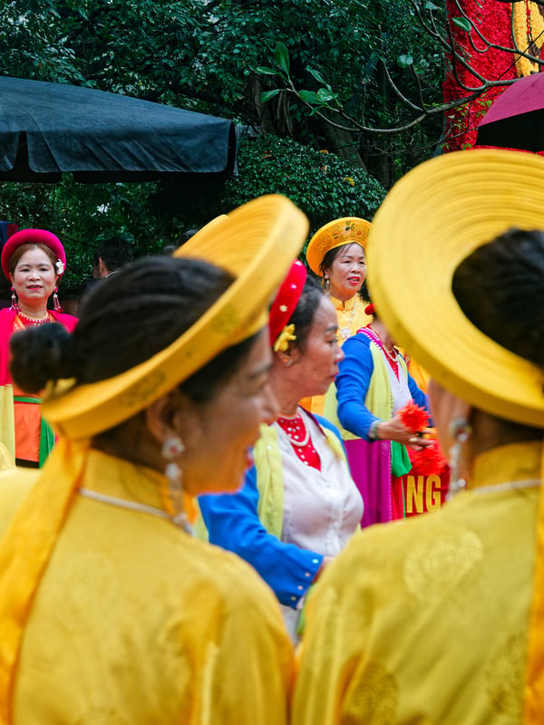 Tết celebration at the pagoda on Hoàn Kiếm Lake, Ha Noi, Vietnam