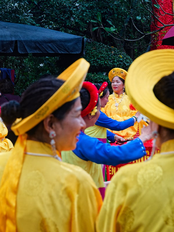 Tết celebration at the pagoda on Hoàn Kiếm Lake, Ha Noi, Vietnam