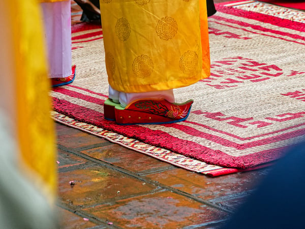 Tết celebration at the pagoda on Hoàn Kiếm Lake, Ha Noi, Vietnam
