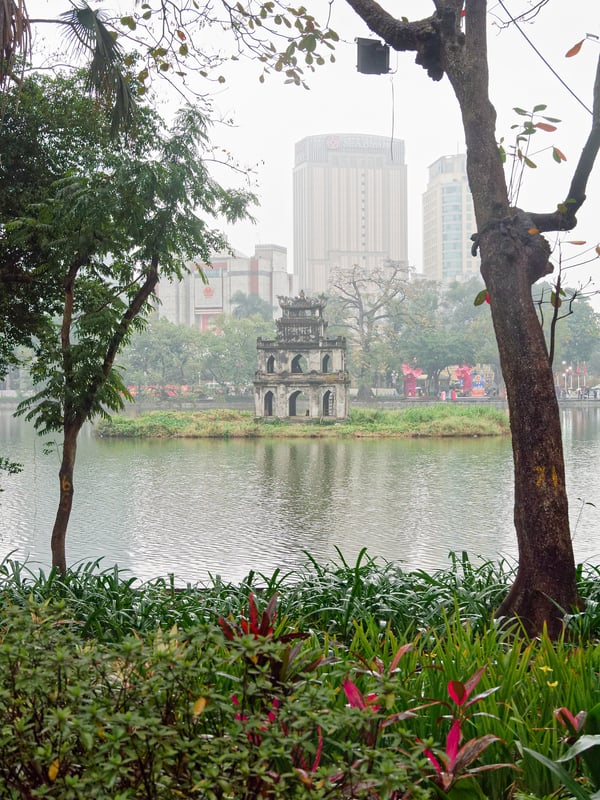 Views around Hoàn Kiếm Lake, Ha Noi, Vietnam