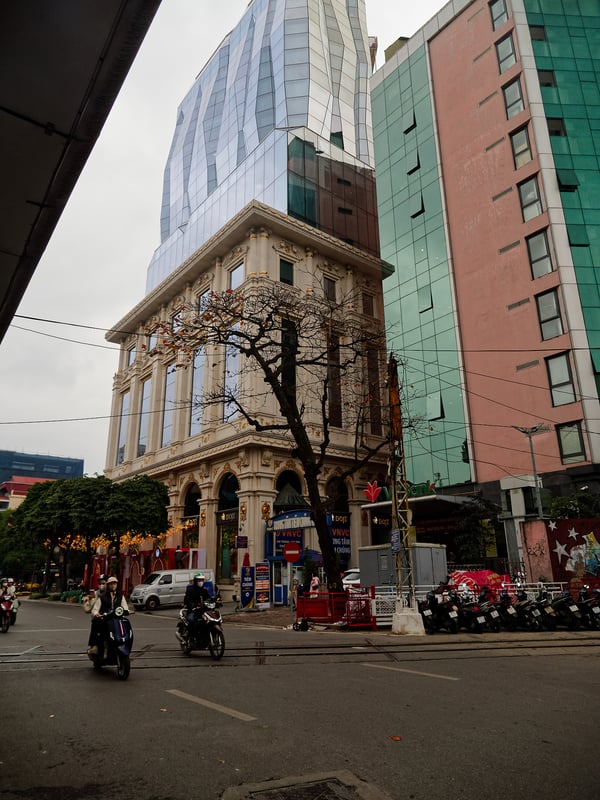 Street views walking around Ha Noi, Vietnam