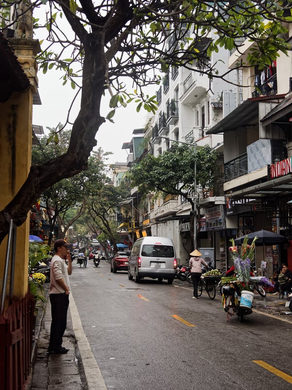 Street views, walking around Ha Noi, Vietnam