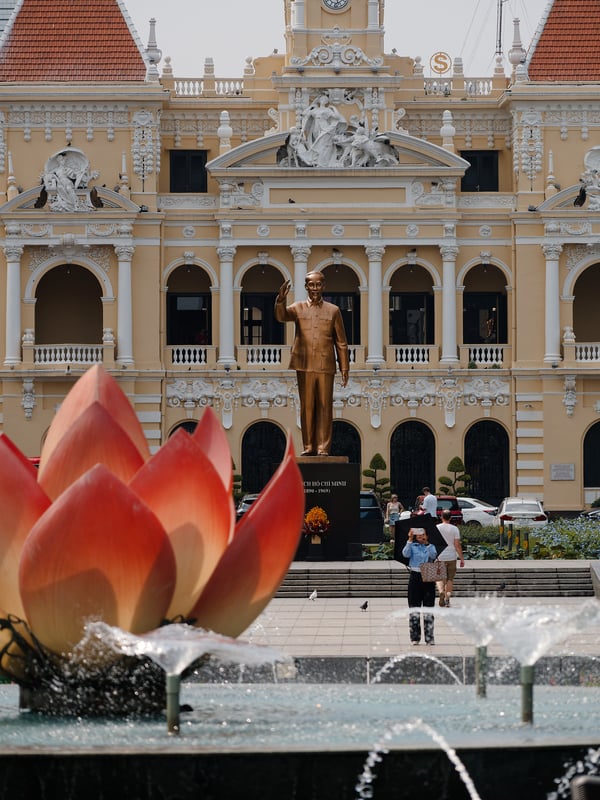 Ho Chi Min statue, Ho Chi Min City, Vietnam