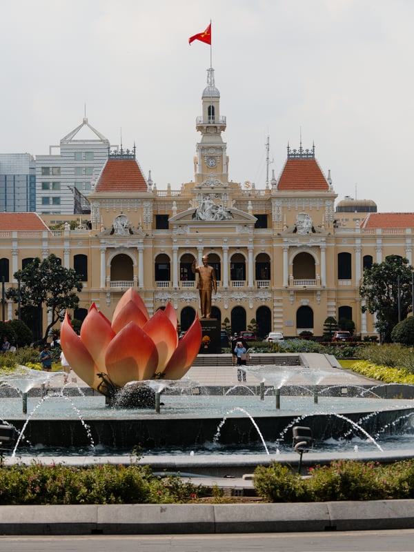 Ho Chi Min statue, Ho Chi Min City, Vietnam