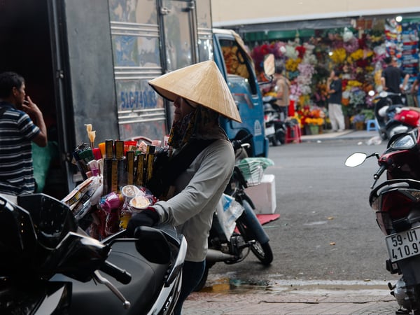 Vendor near Bến Thành Market, Ho Chi Min City, Vietnam