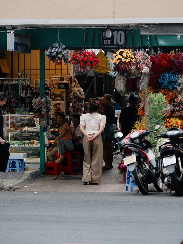 Flower shop near Bến Thành Market, Ho Chi Min City, Vietnam