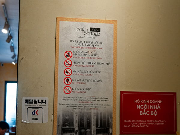 Tonkin Coffee shop, Ho Chi Min City, Vietnam
