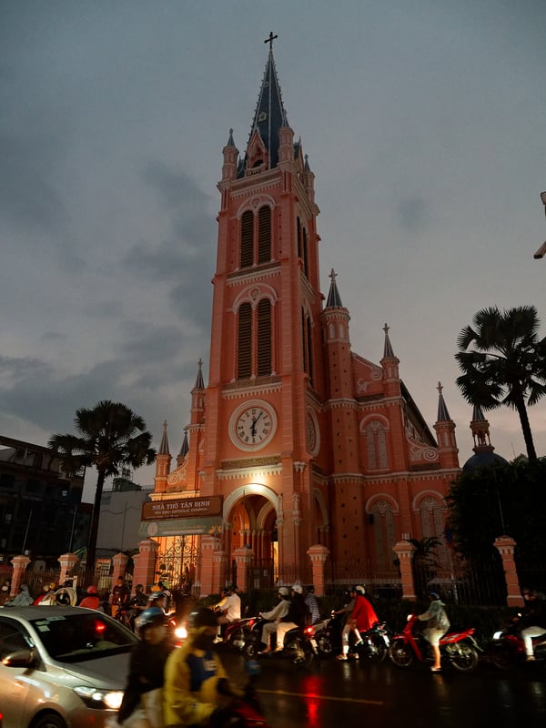 Pink church (Tân Định), Ho Chi Min City, Vietnam