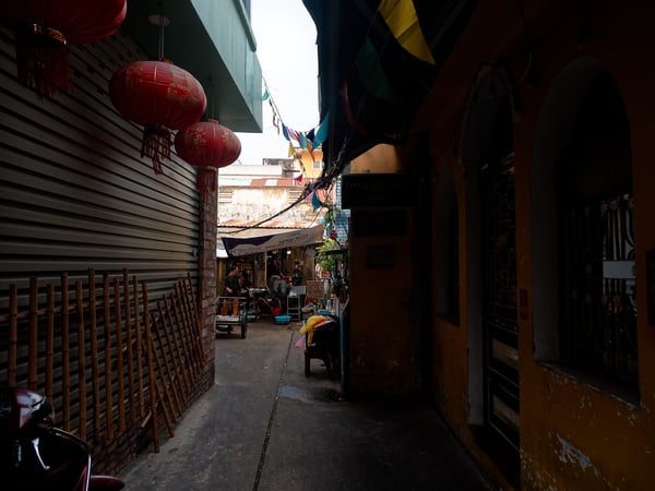 Street views, alley way, Ho Chi Min City, Vietnam