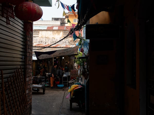 Street views, alley way, Ho Chi Min City, Vietnam